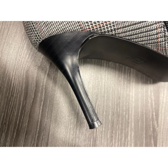 Cabi Dandy Glen Plaid Black & Gray Stiletto Ankle Booties Women's Size 9M - Picture 11 of 16